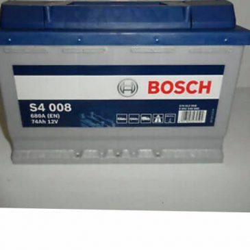 BATTERIA BOSCH S4 008 LINEA BLU 74AH SPUNTO 680A 278x175X190